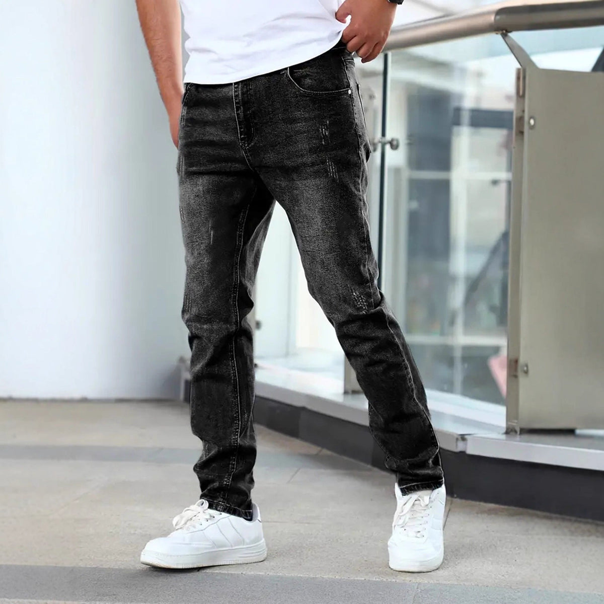 FEDERICO™ | Jeans da uomo in denim lavato