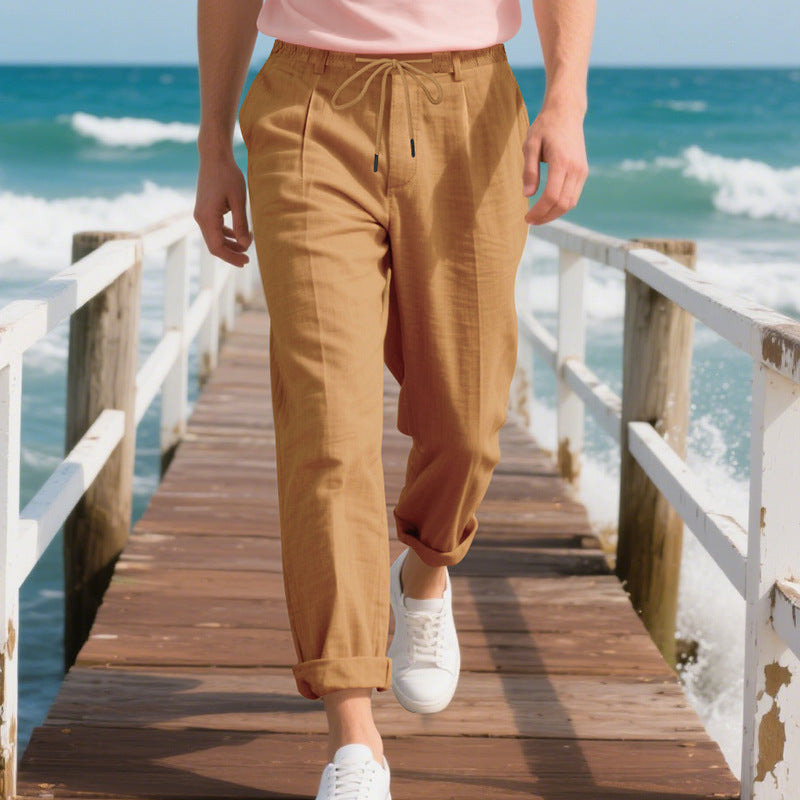 FEDERICO™ | Pantaloni in lino da uomo a vestibilità ampia