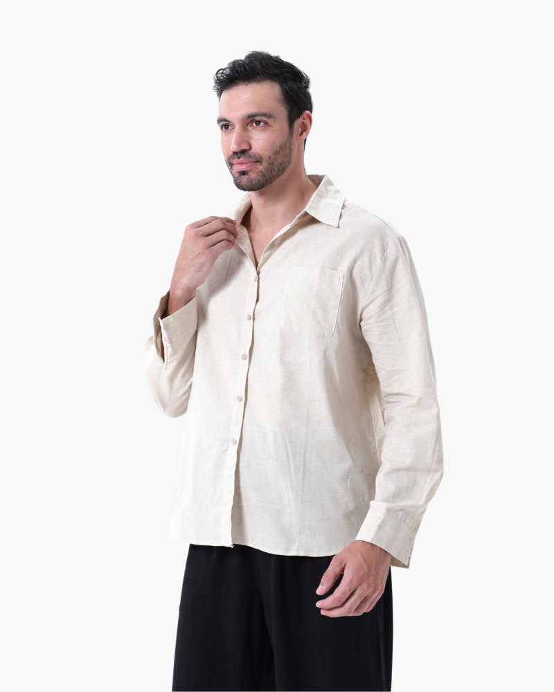 FEDERICO™ | Completo in lino a maniche lunghe