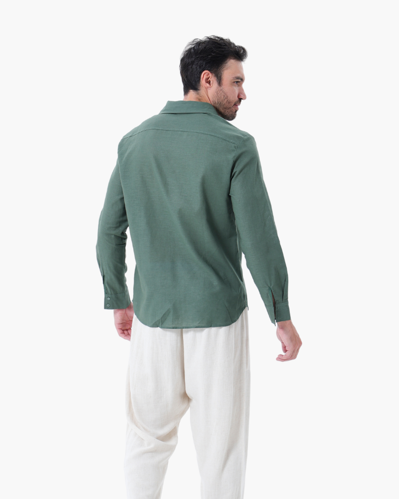 FEDERICO™ | Completo in lino a maniche lunghe