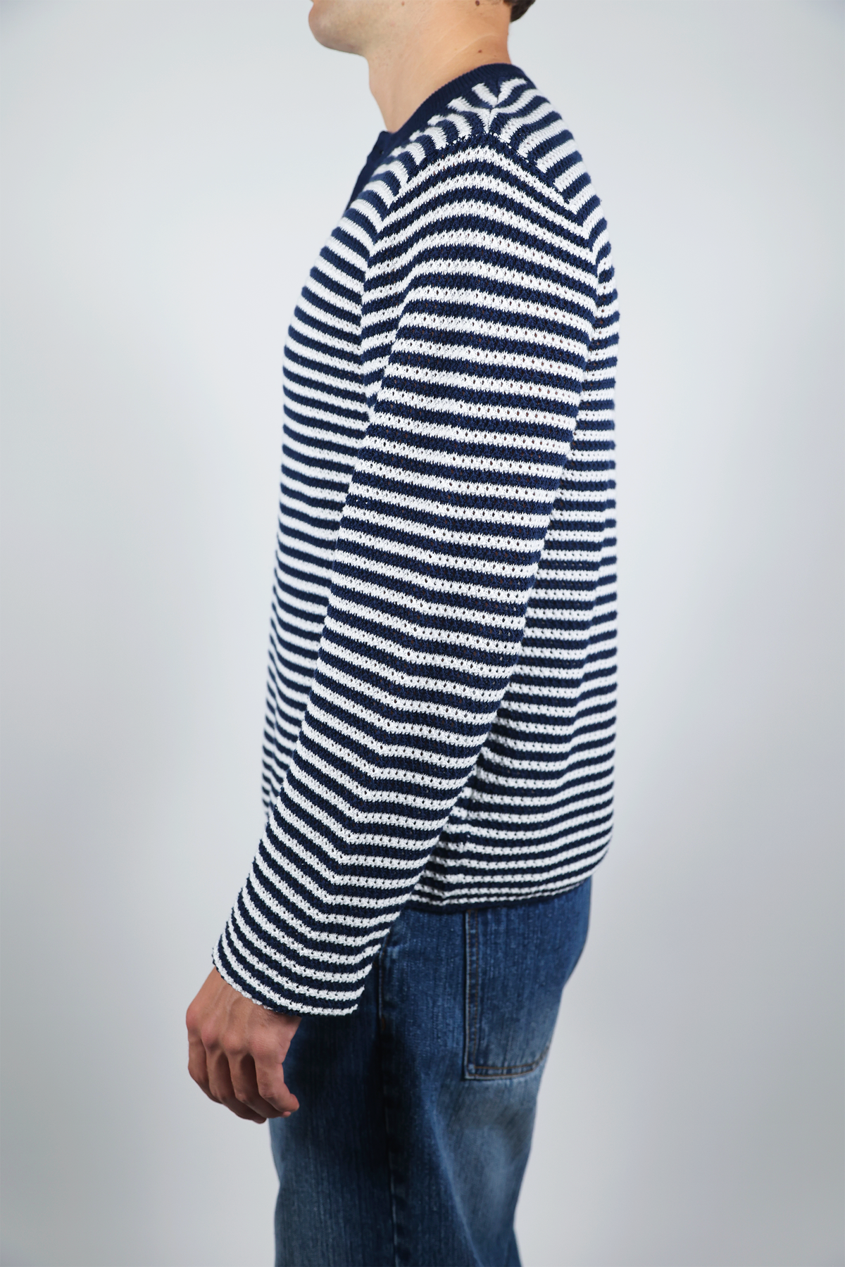 FEDERICO™ | HENLEY DA MARINAIO LAVORATA A MAGLIA