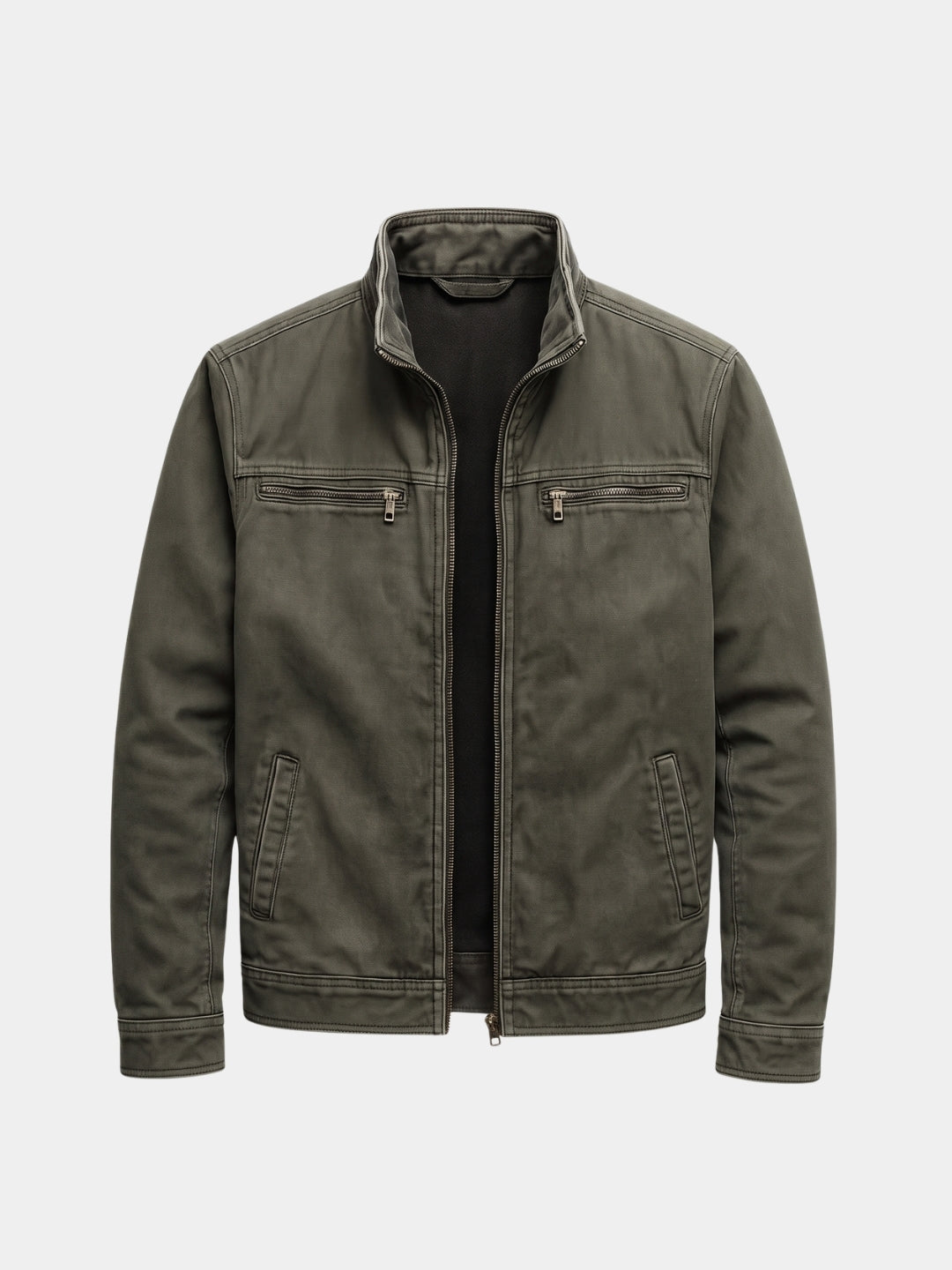 FEDERICO™ | Giacca da campo vintage verde oliva Valmont - Cross & Crown