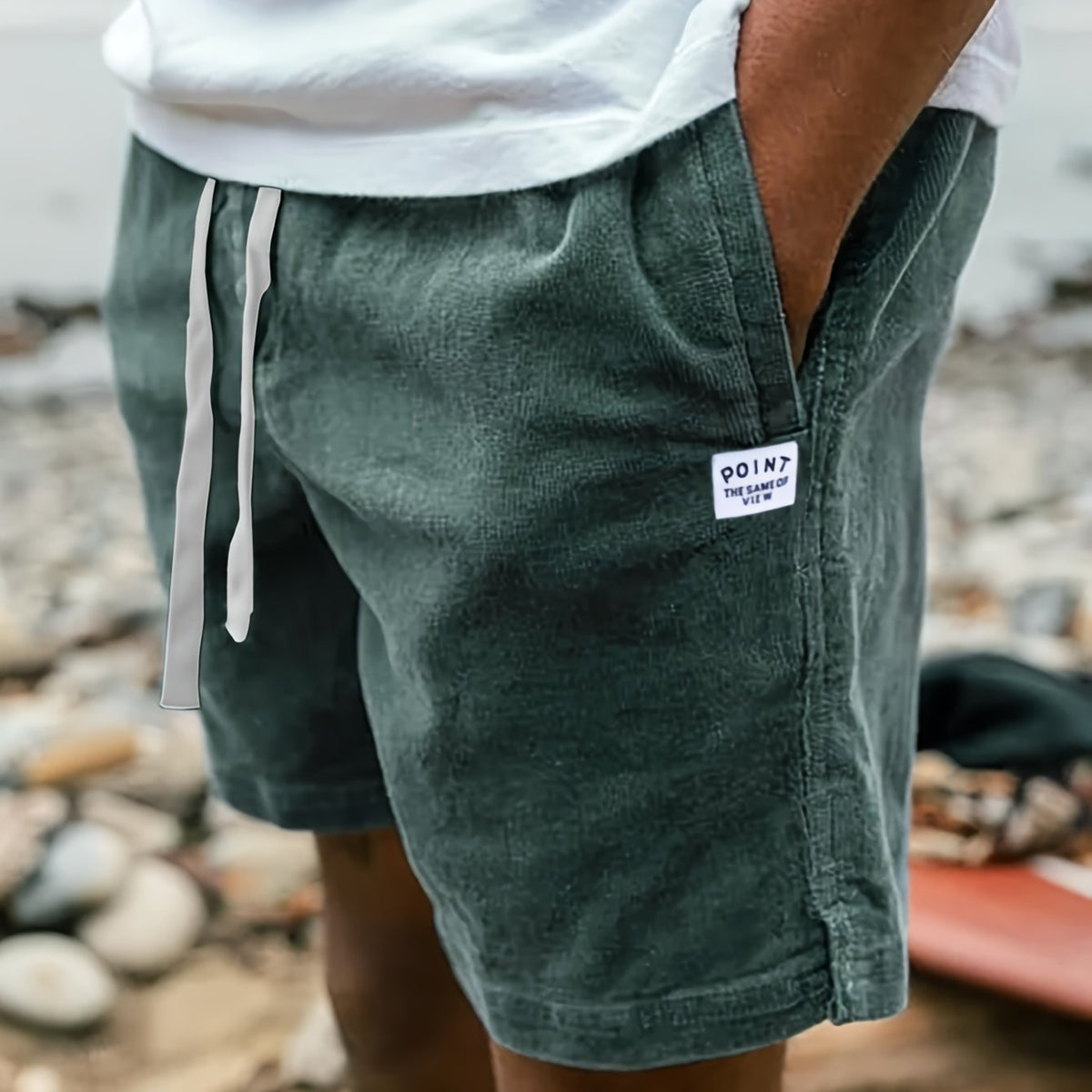 FEDERICO™ | Pantaloncini a costine con cordino