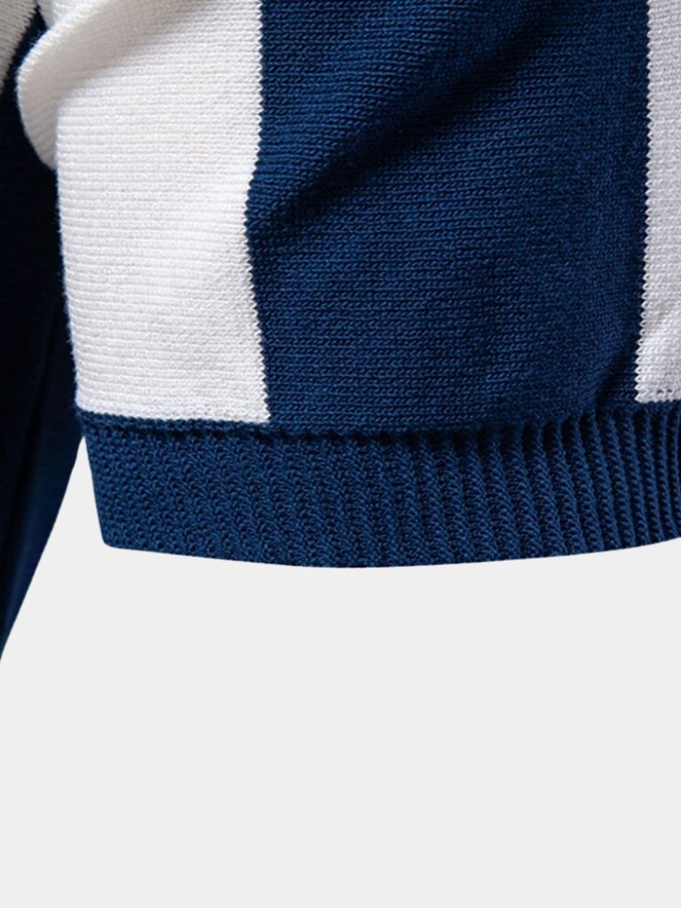 FEDERICO™ | Polo a righe con zip