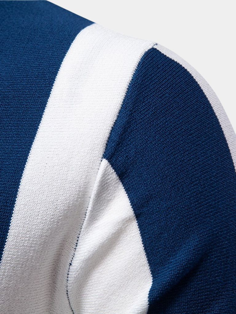 FEDERICO™ | Polo a righe con zip