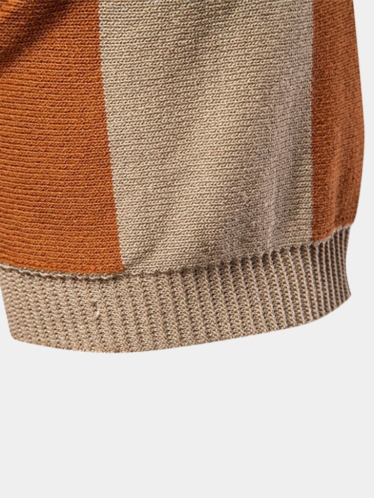 FEDERICO™ | Polo a righe con zip