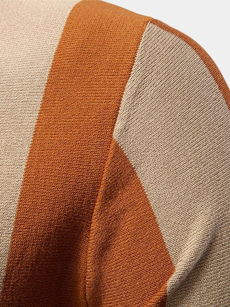 FEDERICO™ | Polo a righe con zip