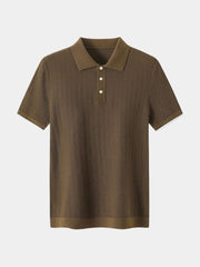 FEDERICO™ | Polo in maglia con motivo a chevron