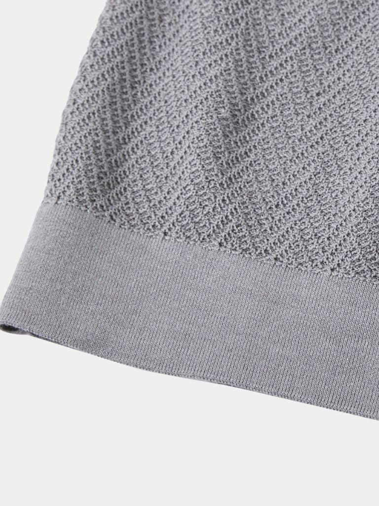 FEDERICO™ | Polo in maglia con motivo a chevron