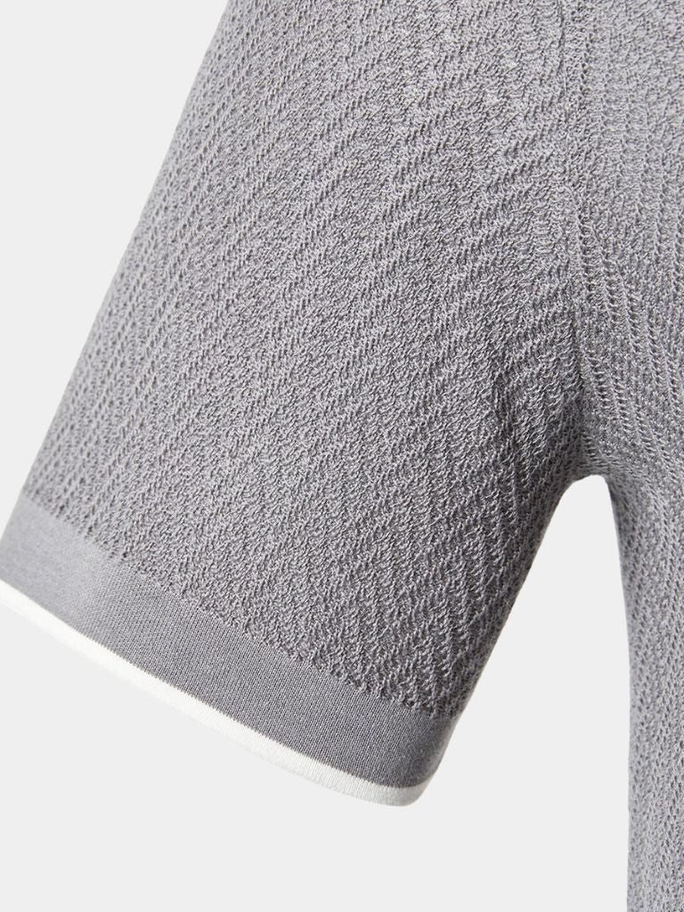FEDERICO™ | Polo in maglia con motivo a chevron