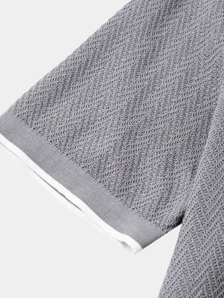 FEDERICO™ | Polo in maglia con motivo a chevron