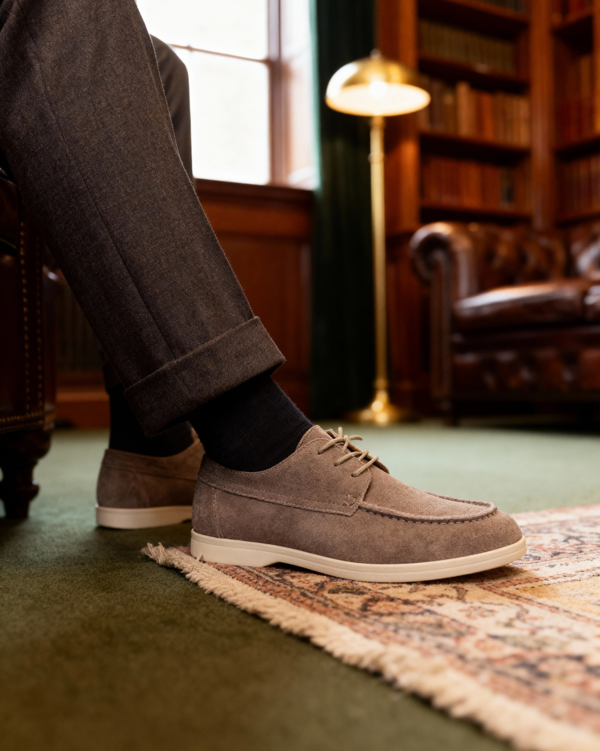 FEDERICO™ | Scarpe stringate in camoscio