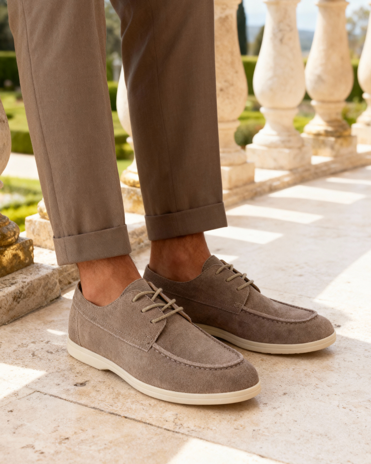 FEDERICO™ | Scarpe stringate in camoscio