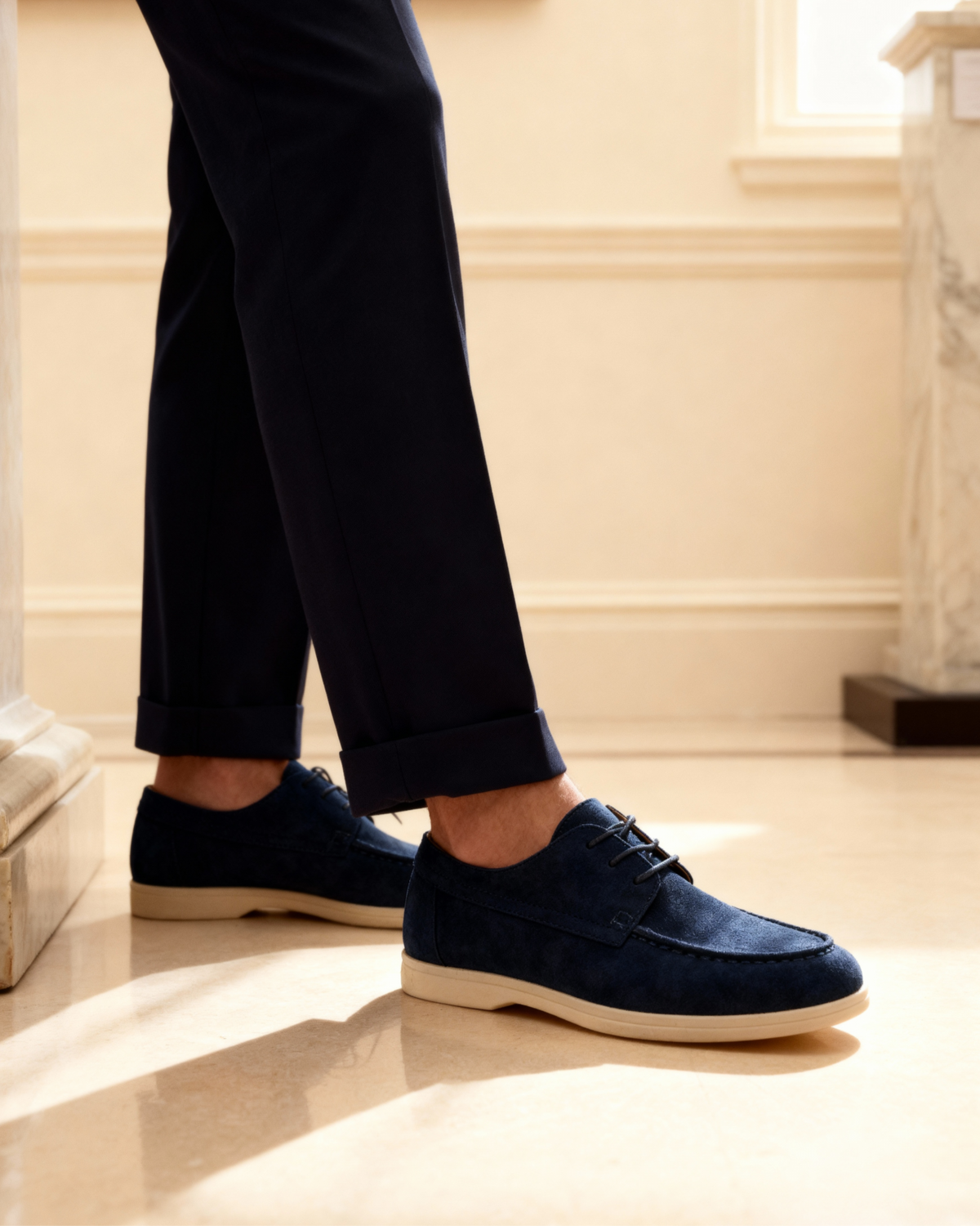 FEDERICO™ | Scarpe stringate in camoscio