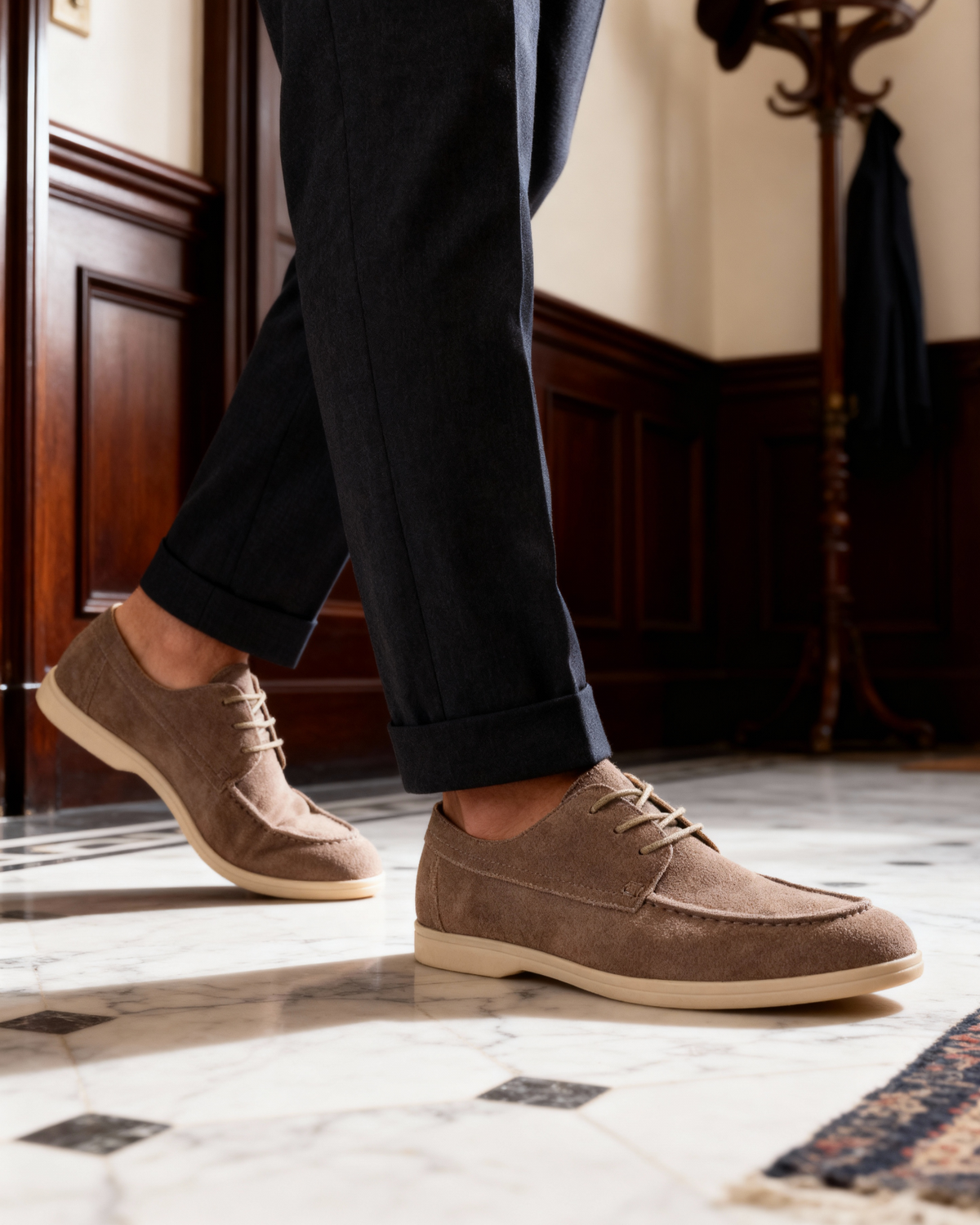 FEDERICO™ | Scarpe stringate in camoscio