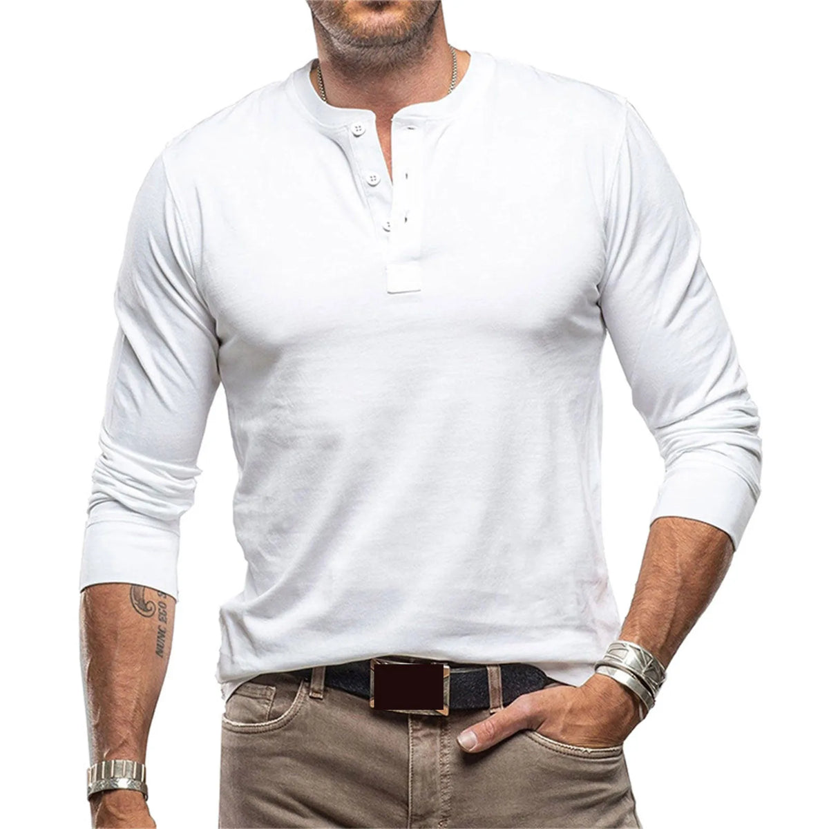 FEDERICO™ | Maglietta Henley slim fit