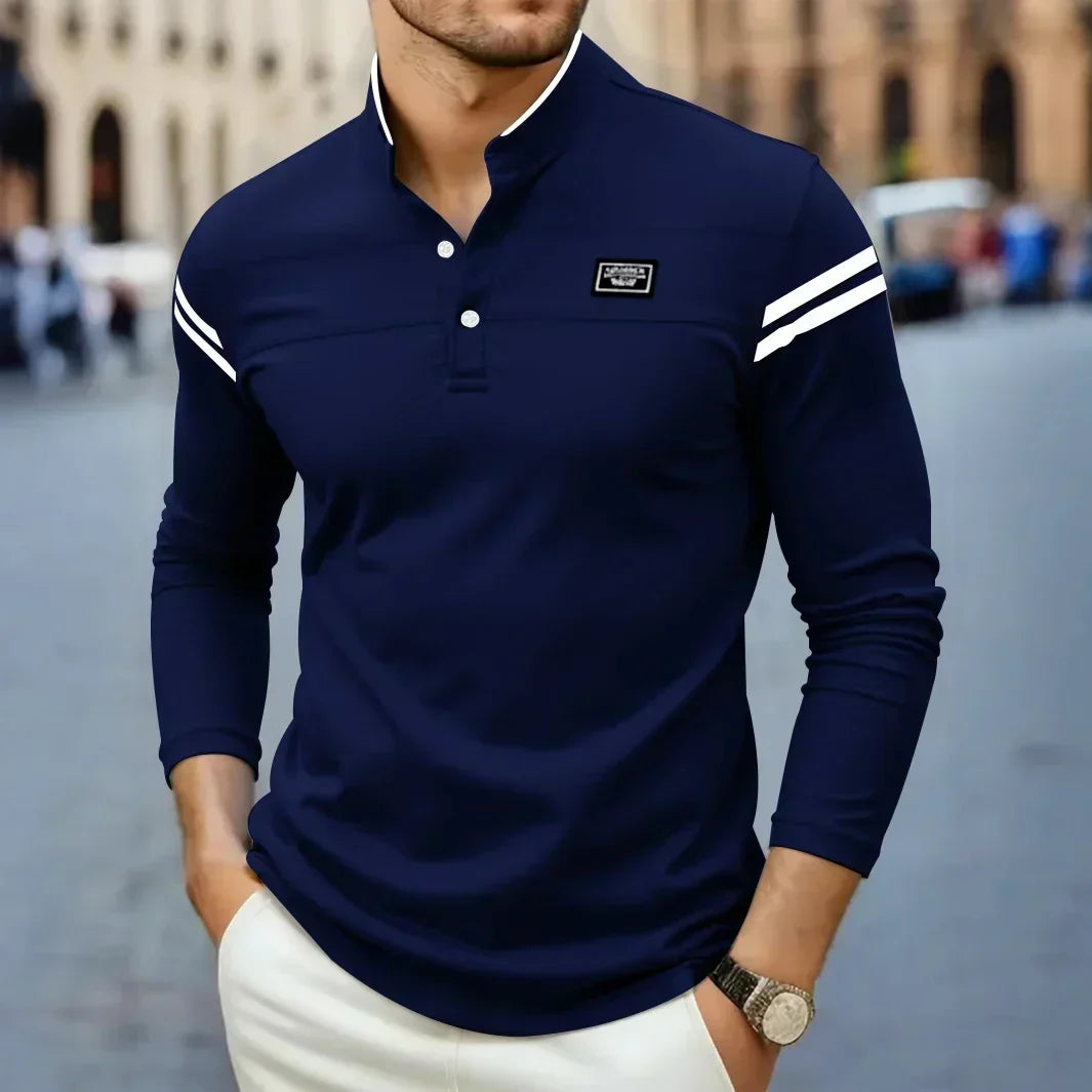 FEDERICO™ | Maglietta Henley a maniche lunghe