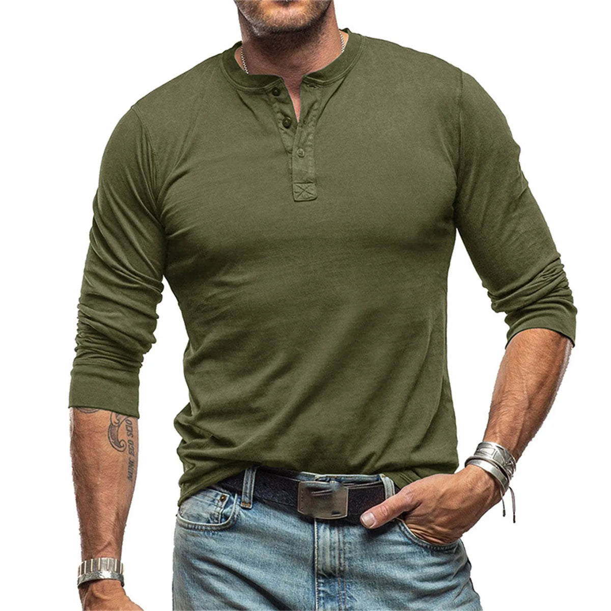 FEDERICO™ | Maglietta Henley slim fit