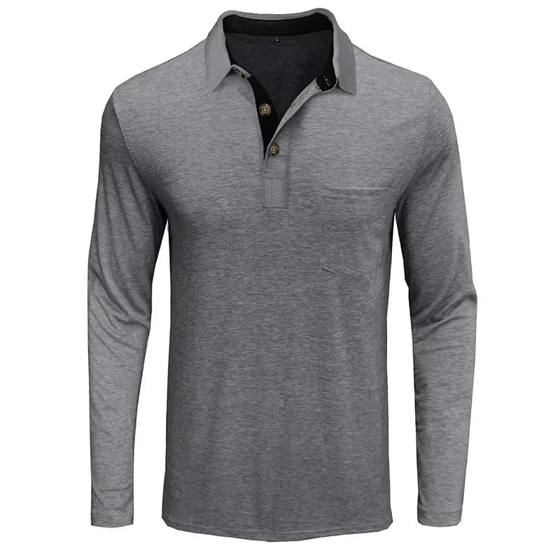 FEDERICO™ | Polo a maniche lunghe con tasca