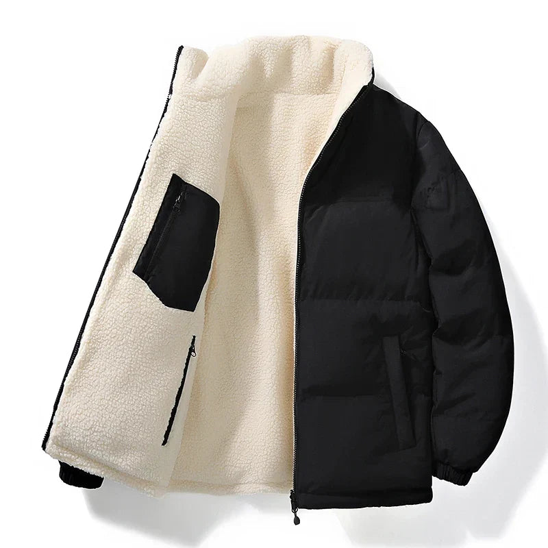 FEDERICO™ | Giacca reversibile uomo foderata in pile – due stili