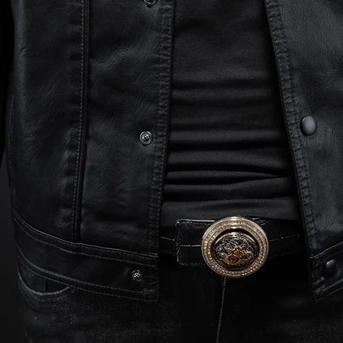 FEDERICO™ | Giacca in pelle da uomo Modern Rider