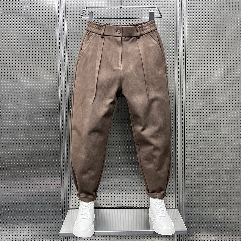 FEDERICO™ | Pantaloni uomo affusolati – tessuto testurizzato