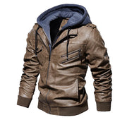 FEDERICO™ | Giacca in pelle con cappuccio