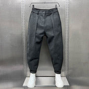 FEDERICO™ | Pantaloni uomo affusolati – tessuto testurizzato