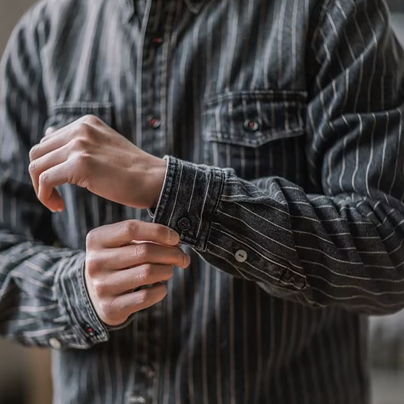 FEDERICO™ | Camicia a maniche lunghe a righe