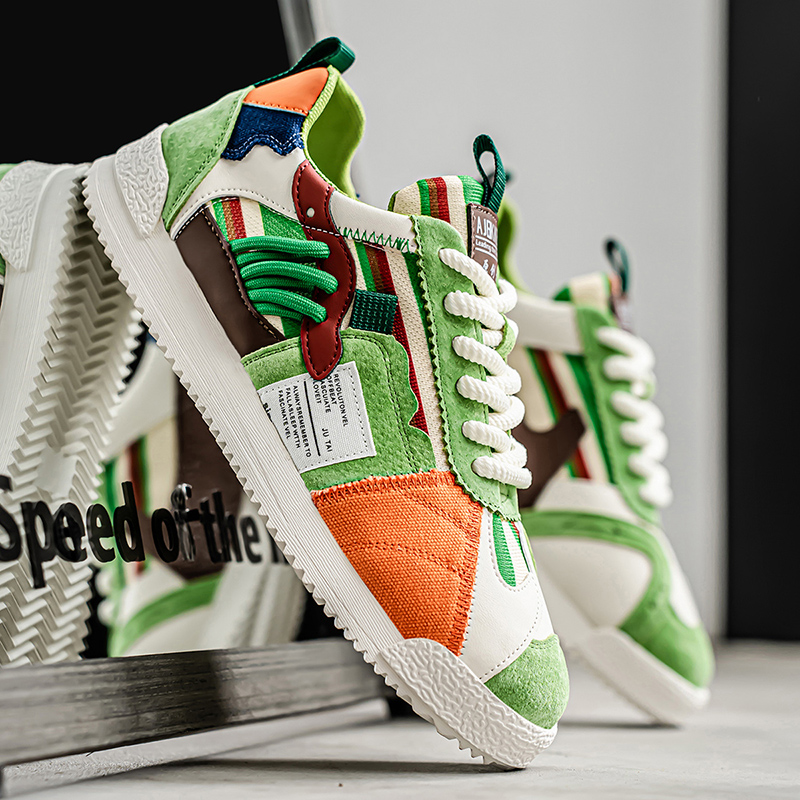 FEDERICO™ | Scarpe da ginnastica retrò a blocchi di colore