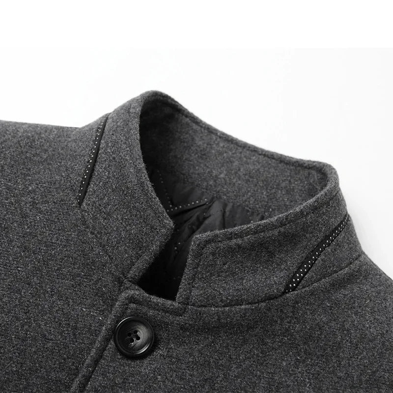 FEDERICO™ | Cappotto lungo in lana al tatto per uomo