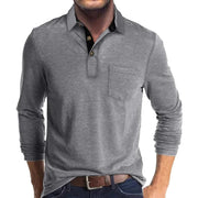 FEDERICO™ | Polo a maniche lunghe con tasca