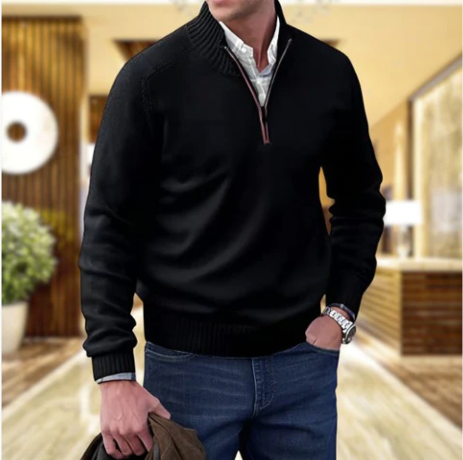 FEDERICO™ | Maglione a collo alto con cerniera