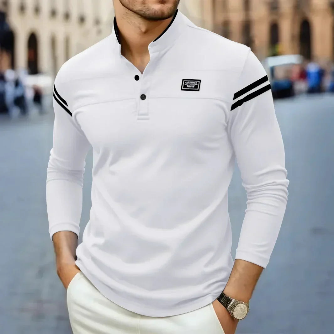 FEDERICO™ | Maglietta Henley a maniche lunghe