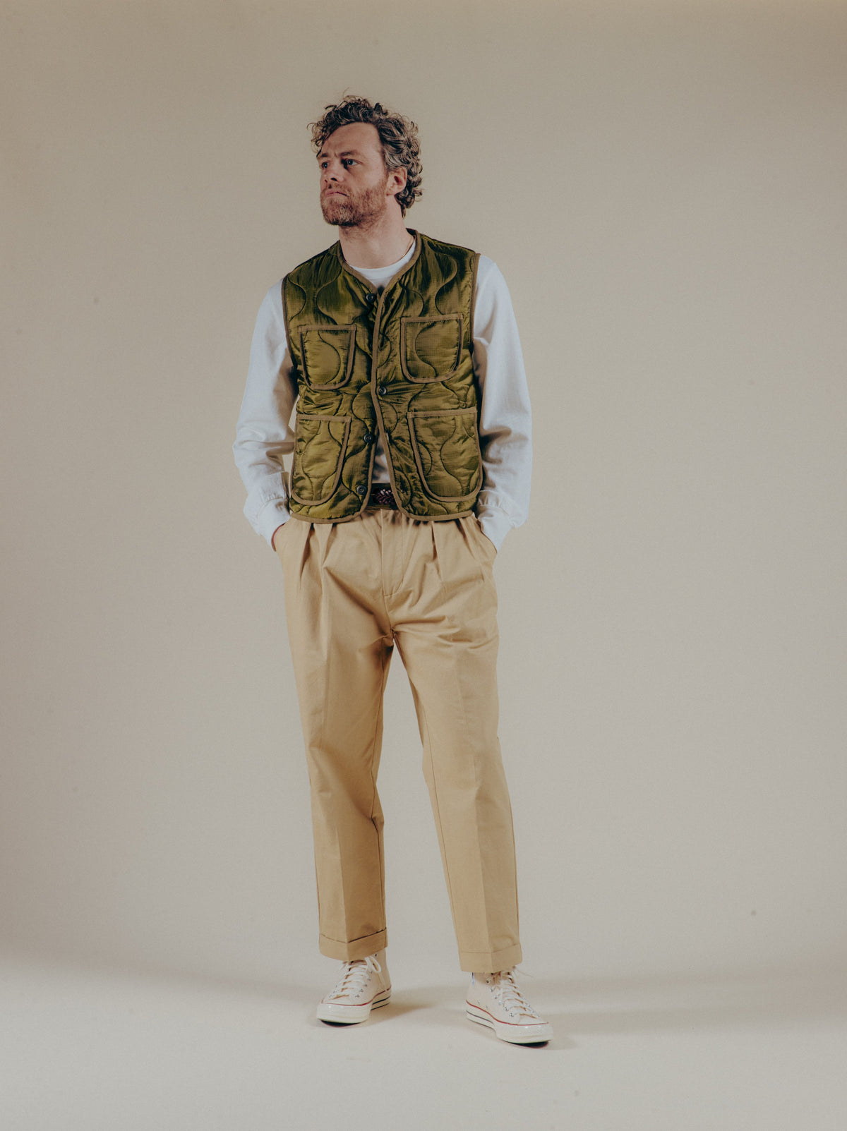 FEDERICO™ | Gilet Liner - Verde militare