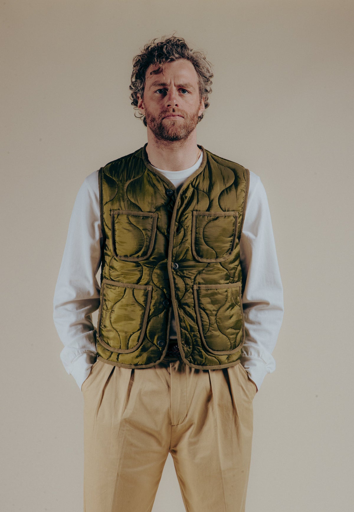 FEDERICO™ | Gilet Liner - Verde militare