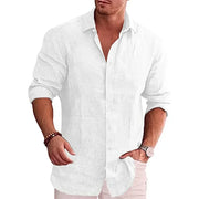 FEDERICO™ | Camicia a maniche lunghe in cotone e lino
