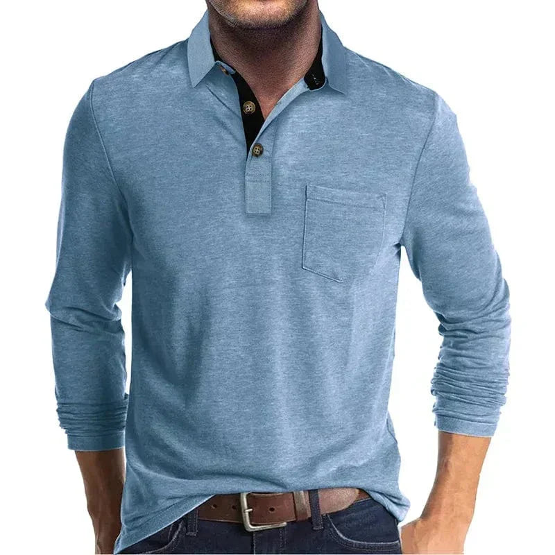 FEDERICO™ | Polo a maniche lunghe con tasca