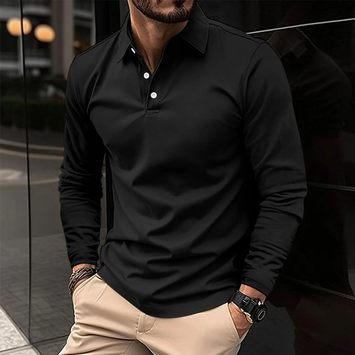 FEDERICO™ | Camicia a maniche lunghe con colletto