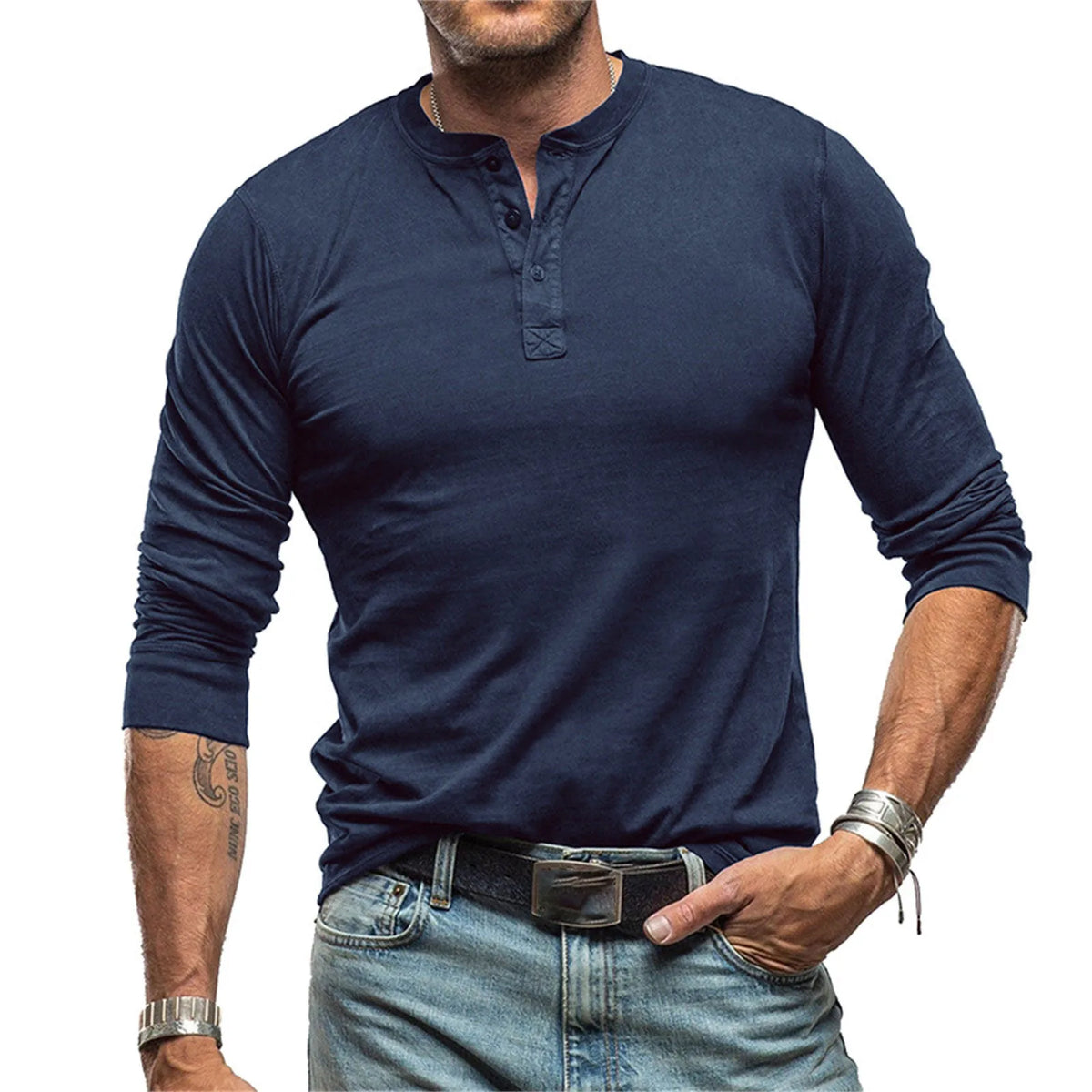FEDERICO™ | Maglietta Henley slim fit
