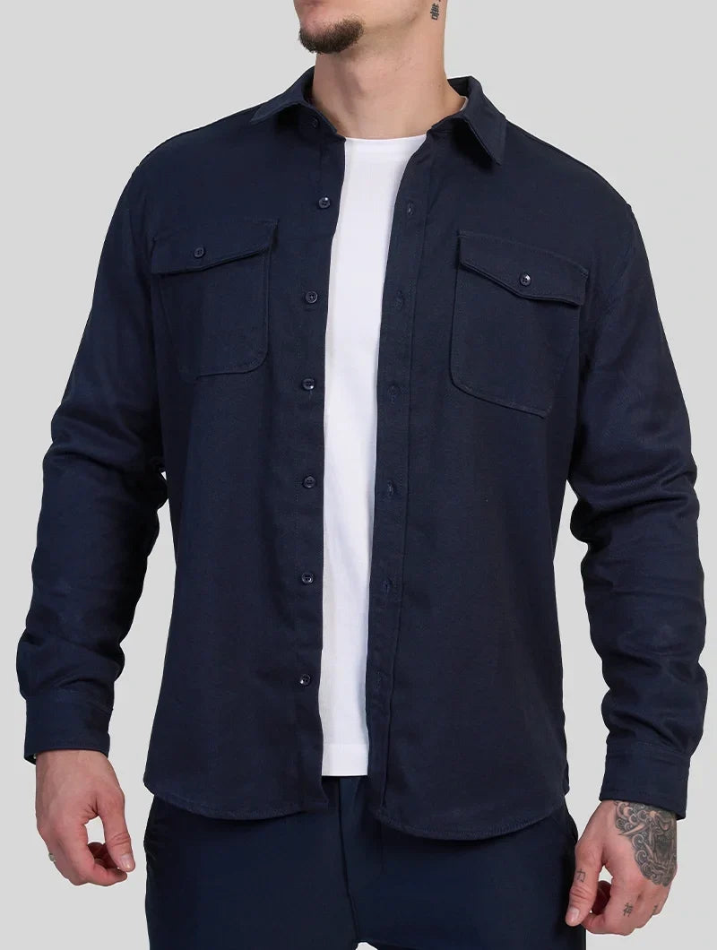 FEDERICO™ | Sovracamicia Simon - Blu navy