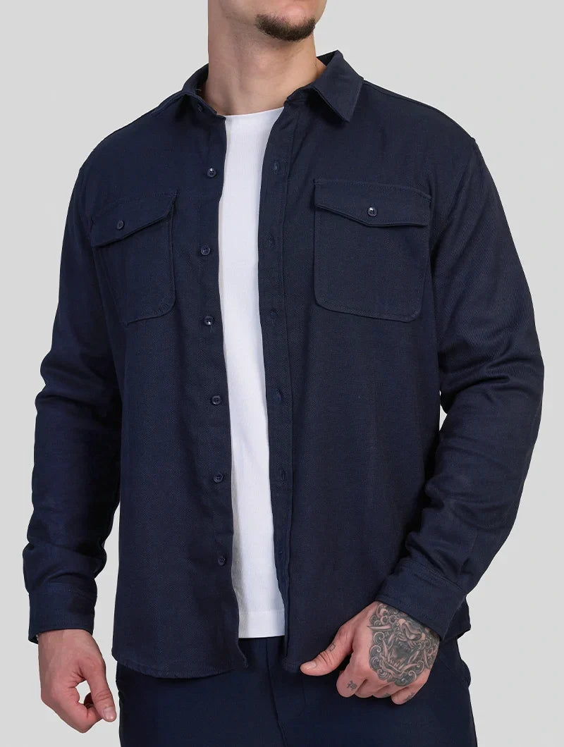 FEDERICO™ | Sovracamicia Simon - Blu navy