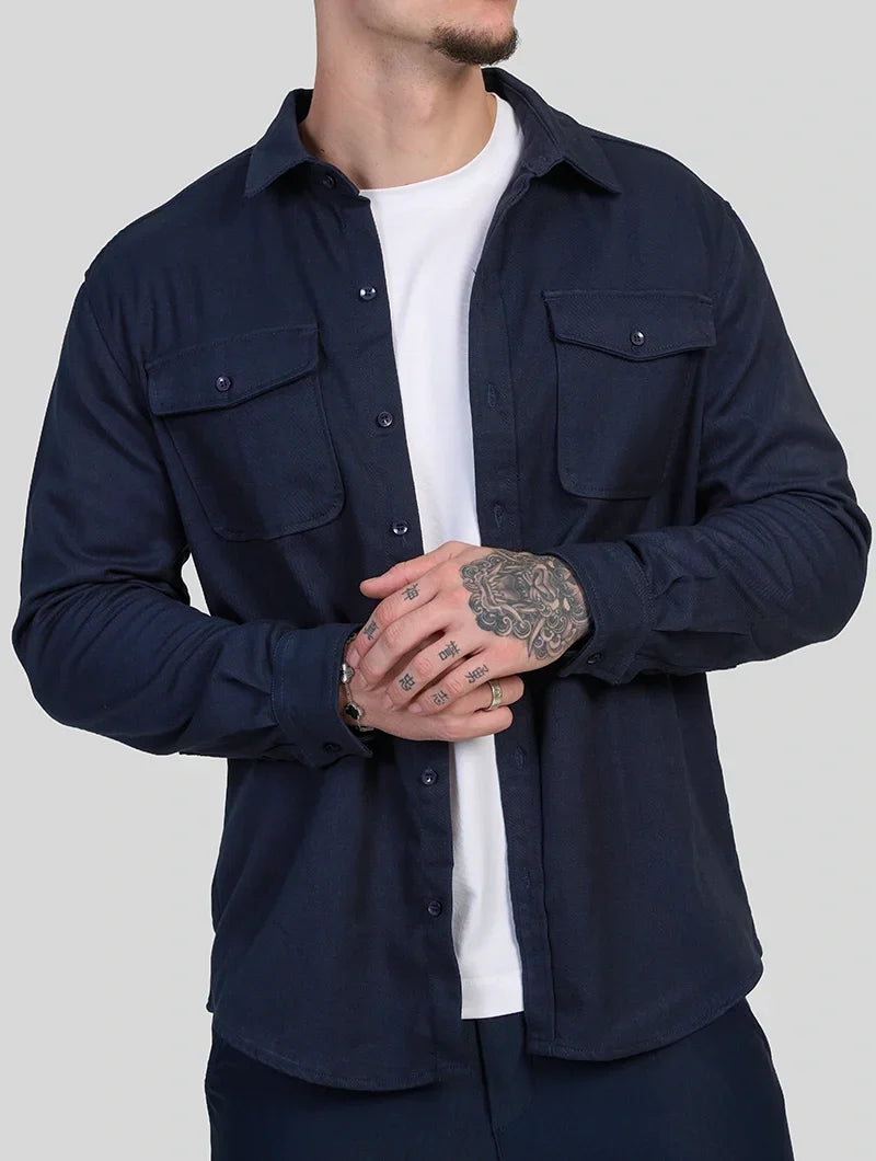 FEDERICO™ | Sovracamicia Simon - Blu navy