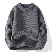 FEDERICO™ | Maglione uomo girocollo a fantasia – maglia testurizzata