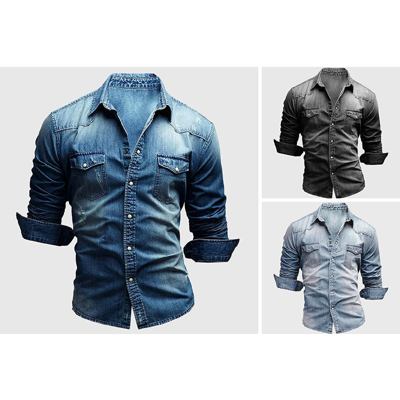 FEDERICO™ | Camicia in denim slim fit