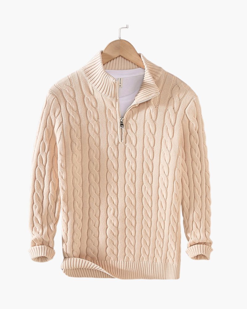 FEDERICO™ | COTONE CON ZIP A METÀ
