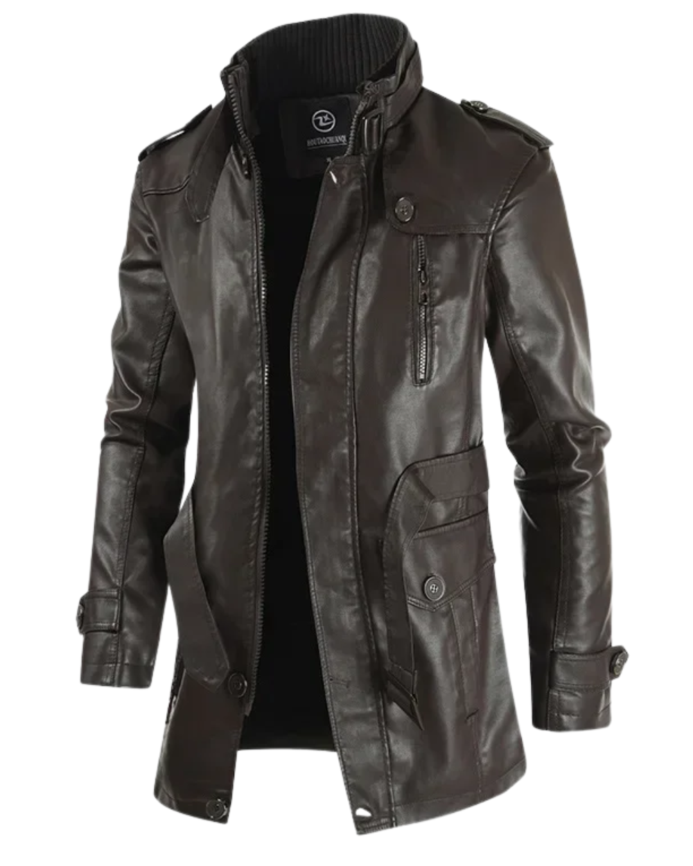 FEDERICO™ | Elegante giacca biker lunga in pelle