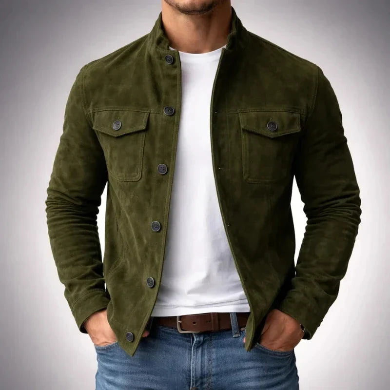 FEDERICO™ | Giacca utility vintage in camoscio