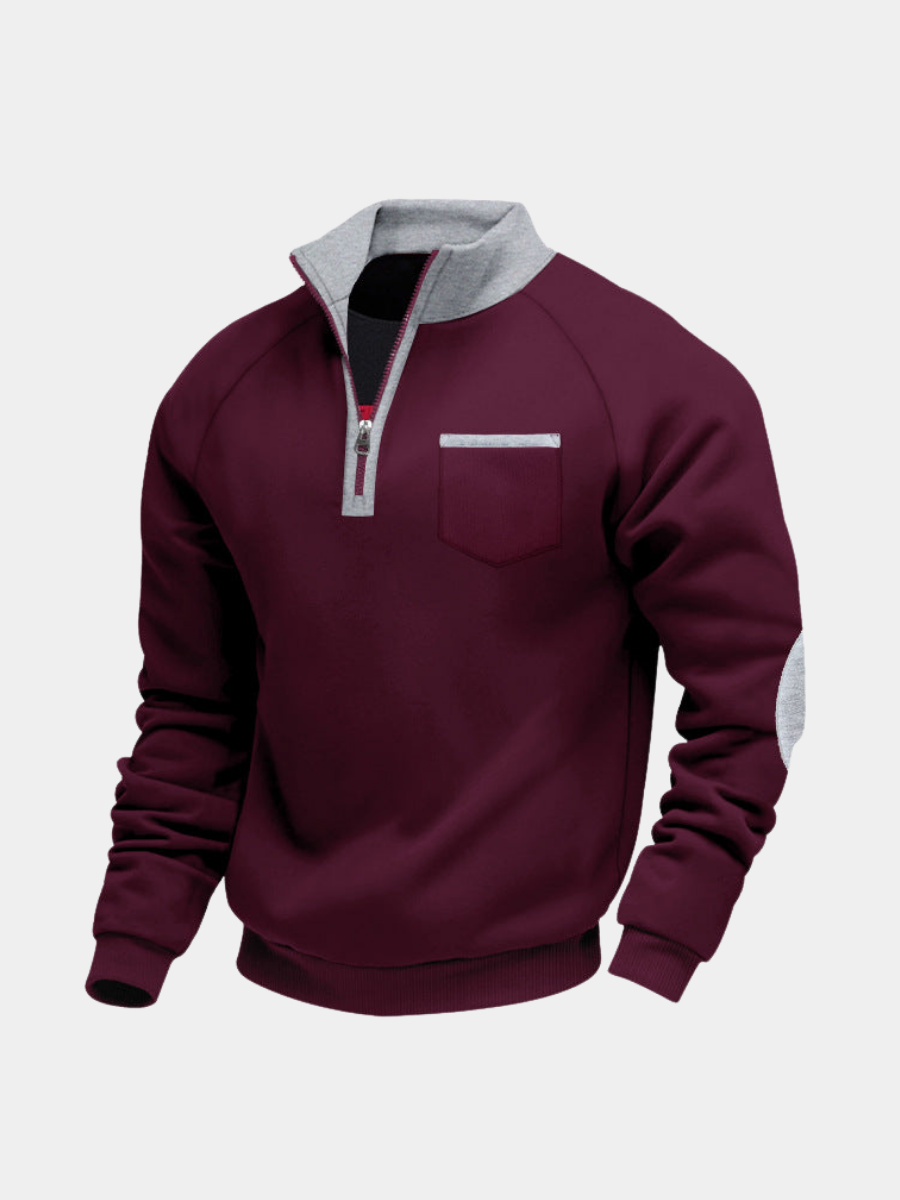 FEDERICO™ | Felpa con mezza zip