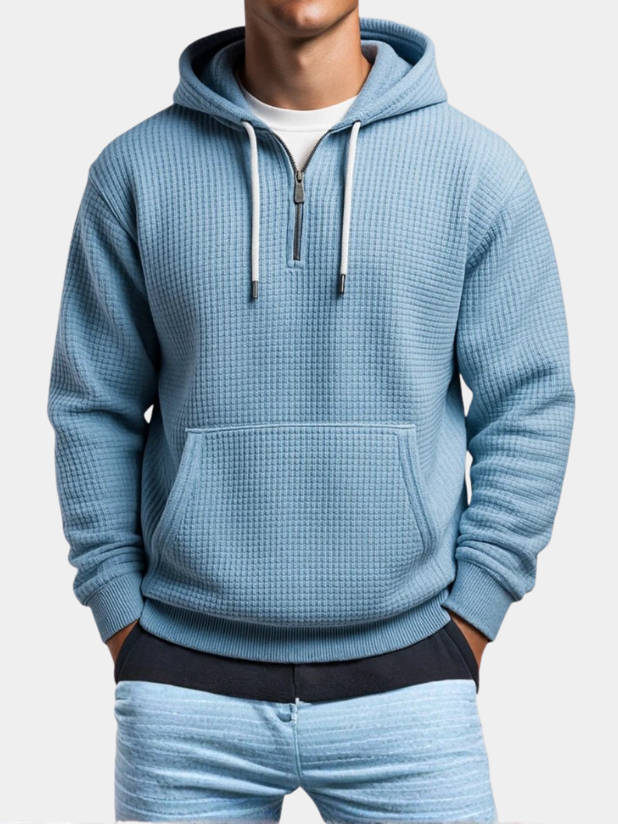 FEDERICO™ | Felpa con cappuccio a maglia a nido d'ape
